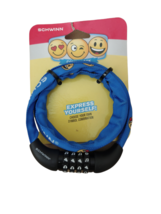 Schwinn Bike Combination Lock Express Yourself Blue/Yellow Emoji New SW7... - £7.07 GBP