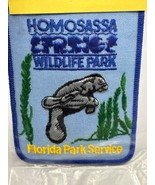 Vtg Homosassa Springs Wildlife Park Florida Embroidered Patch Manatee So... - $12.09