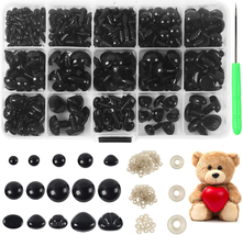 Yexixsr 566PCS Safety Eyes and Noses for Amigurumi, Stuffed Crochet Eyes with Wa - £8.86 GBP