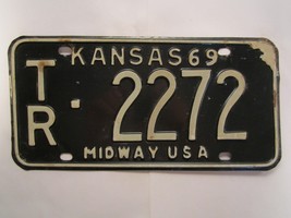 LICENSE PLATE Car Tag 1969 KANSAS TR 2272 [Z280] - £11.21 GBP