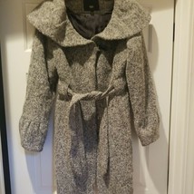 MOSSIMO Womens Coat Gray Tweed Large - £15.59 GBP