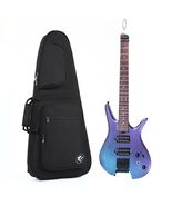 Electric Travel Headless Guitar 6 String Fix bridge Chameleon Finish wit... - $340.54 CAD