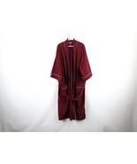 Vtg 90s Streetwear Mens One Size Velour Fleece Belted Bath Robe Loungewe... - $69.25