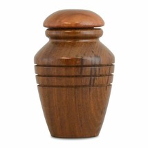 Small/Keepsake 5 Cubic Inches Denton Wood Funeral Cremation Urn for Ashes - £55.29 GBP