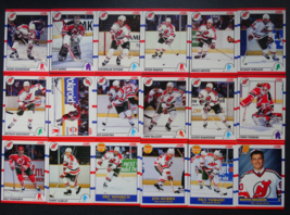 1990-91 Score Canadian New Jersey Devils Team Set of 18 Hockey Cards - £1.57 GBP