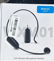 Bietrun WXM01 Wireless Microphone UHF Wireless Headset Mic System New Open Box - £20.19 GBP