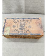 Antique Wooden Cigar Box Old Virginia Cheroots With Seal - $60.04 CAD