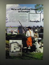 1978 Georgia Tourism Ad - We&#39;re still making history in Georgia - £14.82 GBP