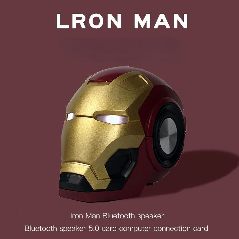 Marvel Iron Man animation peripheral creative cartoon wireless Bluetooth audio - £20.01 GBP+