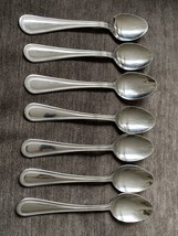 7! Gibson Stainless Silverware Flatware Arcade Beaded Oval Soup Spoon - $24.26