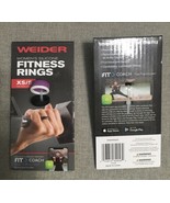 WEIDER Women’s XS/S Silicone Fitness Rings.3 Rings With Free Fit Coach T... - £8.81 GBP