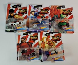 Street Fighter Complete Set of 5 - Hot Wheels Gaming Character Cars (202... - £31.28 GBP