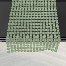 Elegant Comfort Table Runner Green Crochet Luxury Embroidery 16x20 Inch - $65.28 MXN Elegant Comfort Table Runner Green Crochet Luxury Embroidery 16x20 Inch - $65.28 MXN