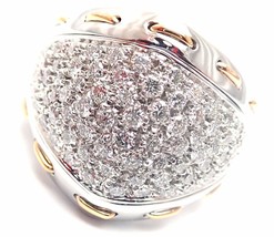 Authentic! Damiani 18k White Gold 1.36ct Diamond Cocktail Ring Retail $11,990 - £4,195.83 GBP