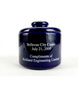 Cobalt Blue Ceramic Dresser Jar w/Lid, Souvenir Bellevue City Centre, Po... - €10,94 EUR