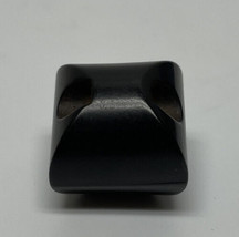 Bakelite Coat Sweater Button Chunky Black Cube  1.7 cm - £11.63 GBP