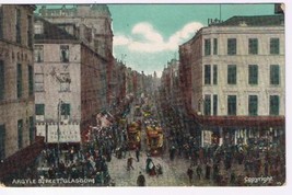 United Kingdom UK Scotland Postcard Glasgow Argyle Street 1906 Germany - £3.82 GBP