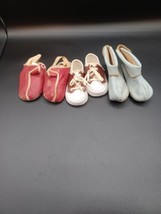 Vintage 1950&#39;S Infant Size Baby Shoe Lot Of 3 - £31.44 GBP
