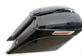 BLACK PEARL  7&quot; Angled Extended Stretched Saddlebags Bags Harley Touring... - £413.60 GBP