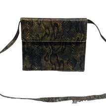 Vintage Snakeskin Designer Leather Shoulder Bag Blushe by Spiegel Made In Spain - £19.55 GBP