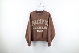 Vtg Pac Sun Womens S Faded Spell Out Pacific Sunwear Cropped Baggy Sweatshirt - £39.52 GBP