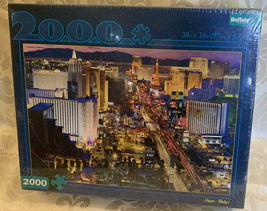 Buffalo  puzzle:  Vegas, Baby!   2000 piece . New Factory Sealed.  Bonus... - £14.02 GBP