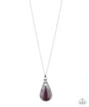 Paparazzi Enchanted Eden Purple Necklace - New - £3.58 GBP