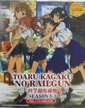 Anime DVD Toaru Kagaku no Railgun Serie completa Temporada 1+2+3 (1-73 +... - £31.47 GBP