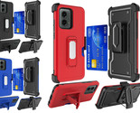 Tempered Glass / CARD Holster Cover Case For Motorola Moto G Stylus 5g 2024 - £8.08 GBP+