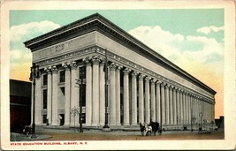 State Education Building Albany New York NY UNP 1930s Postcard Unused - £3.07 GBP