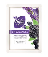 Nyle Anti-Ageing Blackberry &amp; Lavender Sheet Mask, 25ml (Pack of 1) - £9.47 GBP