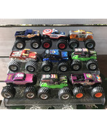 Hot Wheels 1:64 Monster Jam Trucks 9 mixed lot MaxD Grave Digger Son Uva... - £50.63 GBP