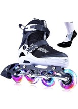 PAPAISON Adjustable Inline Skates for Adults with Full Light Up Wheels S... - $572.81 MXN