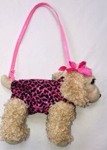 Poochie and Co Cocker Spaniel with Pink Black Leopard Purse bag plush (3... - $20.04