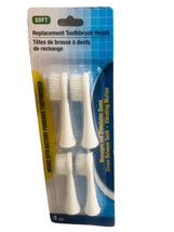 Soft Replacement Toothbrush Heads/Works W/Battery Powered Toothbrush-4pc - £4.65 GBP
