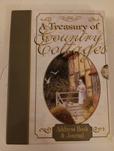 A Treasury Of Country Cottages Address Book &amp; Journal Box Set Hardcover New - $19.99