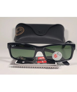 Ray-Ban RB4151 601/2P Sunglasses Black Frame Green Polarized Lens 59mm - $88.99