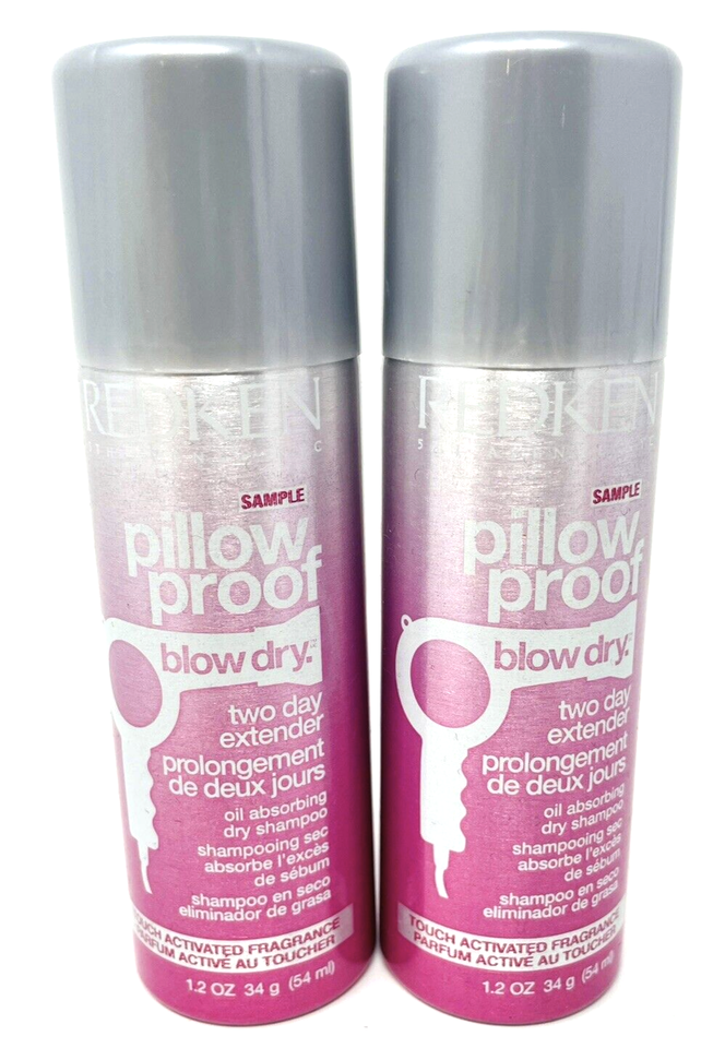 Primary image for 2pk Redken Pillow Proof Blow Dry Two Day Extender Dry Shampoo Spray 1.2oz Travel