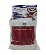 Independence Flags USA Large Pleated Poly/Cotton 3 x 6 Fan SEALED - €12,62 EUR Independence Flags USA Large Pleated Poly/Cotton 3 x 6 Fan SEALED - €12,62 EUR