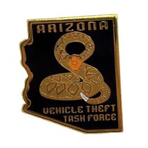 Arizona Vehicle Theft Task Force Police Department Law Enamel Lapel Hat Pin - £11.97 GBP