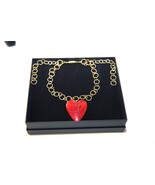 Necklace with a Heart - Very lightweight with heavy chain and Card - $25.00