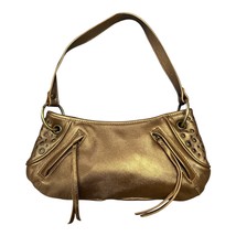 Vintage The Limited Metallic Gold Shoulder Bag – Early 2000s Y2K Style - £18.83 GBP