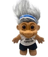 Vintage Birthday Old Guy Troll Doll Aged To Perfection Gray Hair Headban... - £15.57 GBP