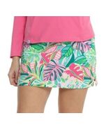 NWT SIGRID OLSEN Hot Pink Green Paloma Golf Tennis Knit Straight Skort -... - $39.99