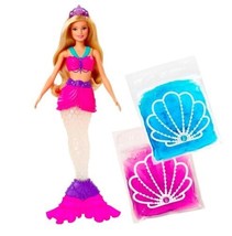 Barbie Dreamtopia Slime Mermaid Doll Removable Tail &amp; Tiara New Fun Slimey Gift - £12.54 GBP