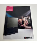 Mitsubishi Big Screen TV Sales Brochure Catalog Vintage 1990 Television Ad - $14.17