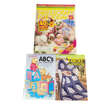 Lot 3 Vintage Crochet Magazines Leaflets Afghans Decor Spring Easter Patterns - £7.53 GBP