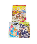 Lot 3 Vintage Crochet Magazines Leaflets Afghans Decor Spring Easter Pat... - $9.60