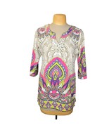 Soft Surroundings Womens Medium Tunic Embellished Kaleidoscope Boho Mand... - $321.67 MXN