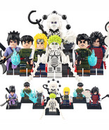 8pcs Naruto Sasuke Uchiha Madara Might Guy Kakashi Minato Zetsu Minifigu... - $348.35 MXN